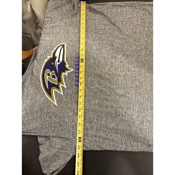 Baltimore Ravens NFL Team Apparel TX3 Cool Shirt Men’s 2XL Light Gray & Purple - Picture 13 of 14
